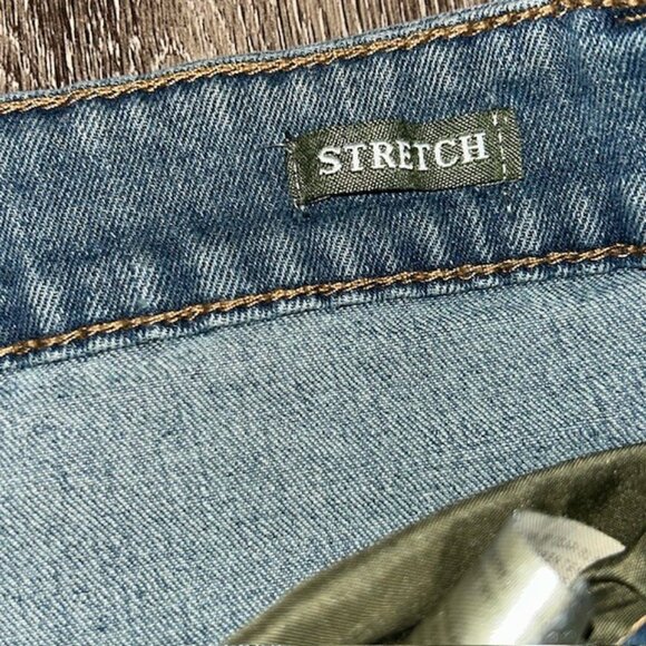 Smith & Mills Jeans Mens 38x30.5 Blue Straight Stretch Mid Rise Med Wash Denim - Picture 5 of 7